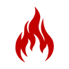 Ikonka przedstawiająca płomień
